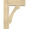 Ekena Millwork Imperial Block Rough Sawn Bracket w/ Offset Brace, Douglas Fir, 8"W x 24"D x 32"H BKT0806X24X32IMP05RDF - alternate 2